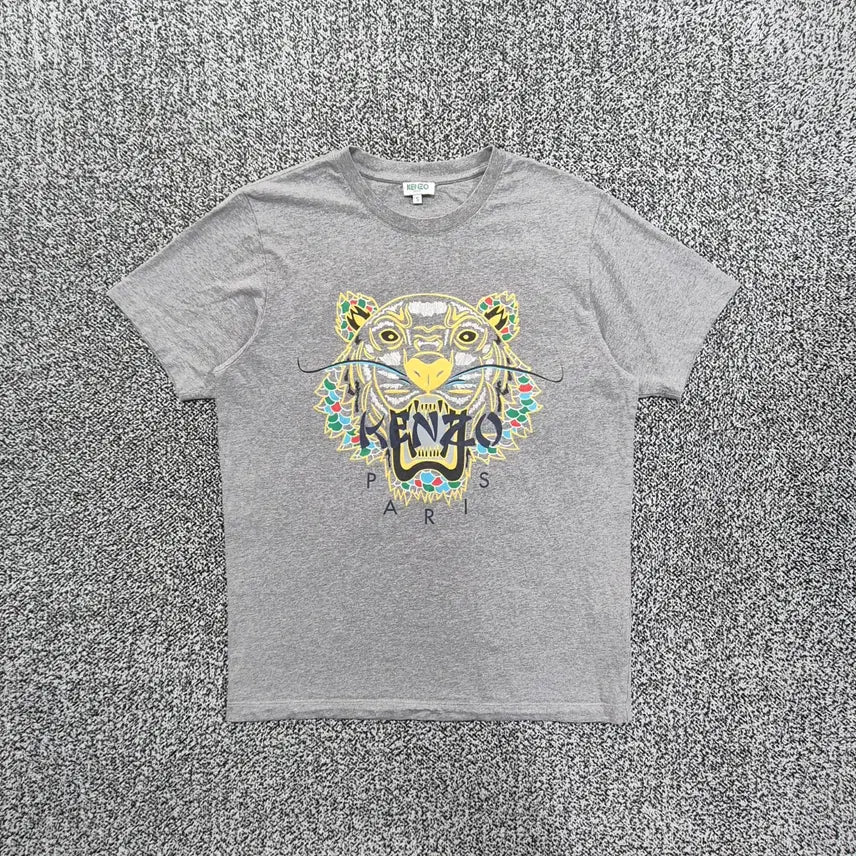 [BUNJANG] Vintage Kenzo Original Tiger Embroidery Logo Short Sleeve T-shirt / 빈티지9. 겐조 KENZO 오리지널 타이거 자수 로고 반팔 티셔츠