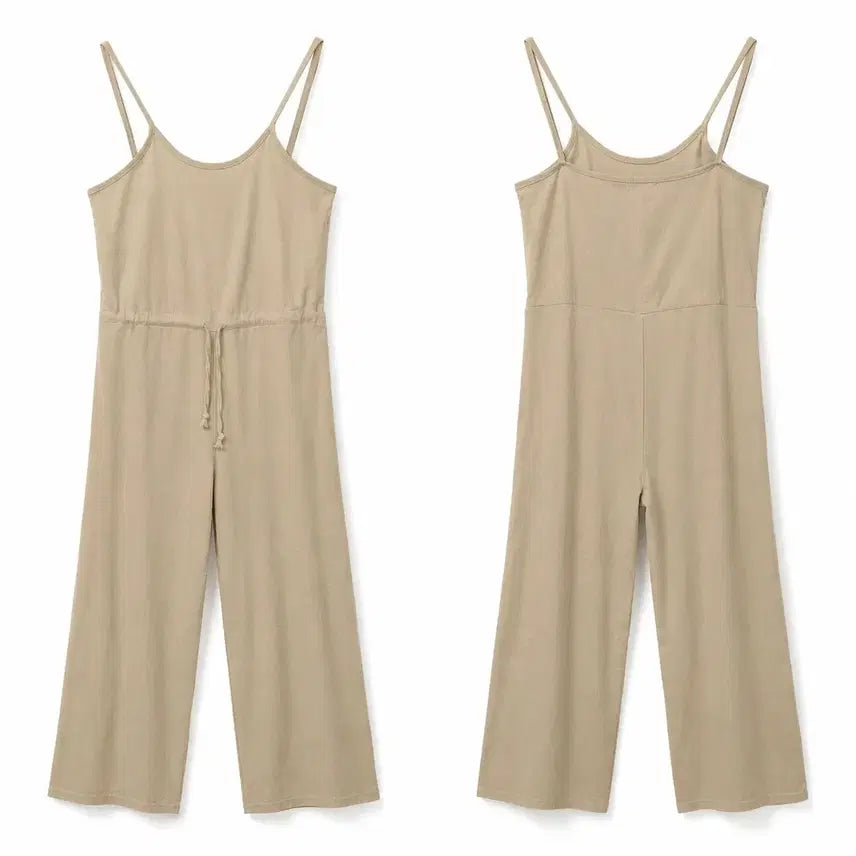 [BUNJANG] Linen Jumpsuit Beige / 여XS 베이지 린넨 점프수트
