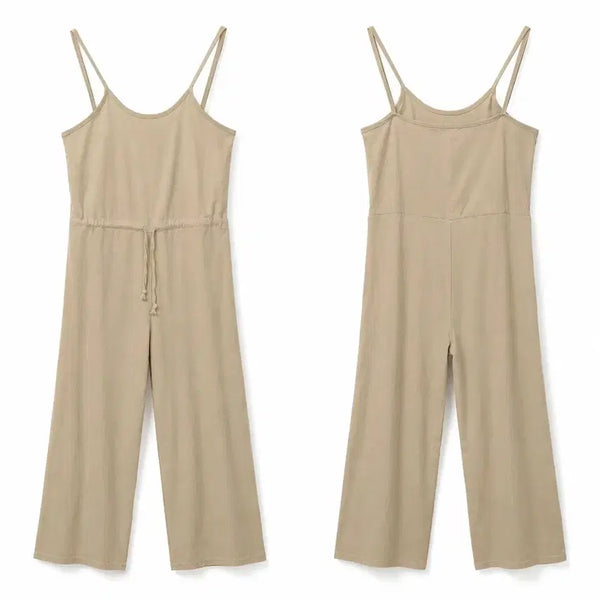 [BUNJANG] Linen Jumpsuit Beige / 여XS 베이지 린넨 점프수트