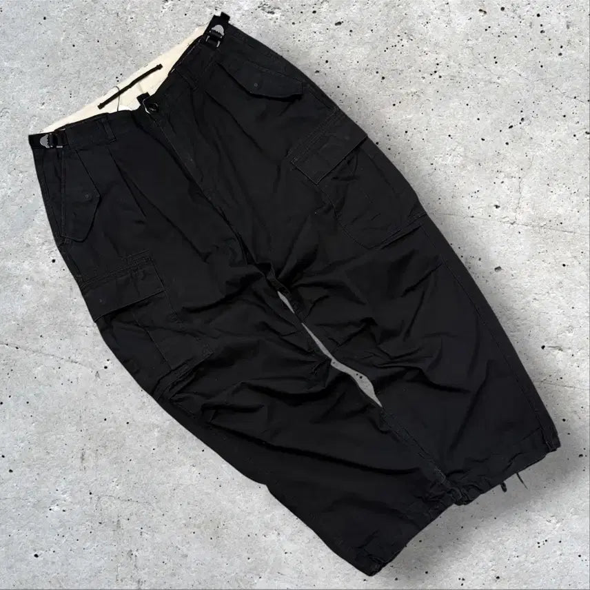 [BUNJANG] Eastlog Ripstop Black Cargo Pants M / [M] 이스트로그 립스탑 블랙 카고팬츠 E547