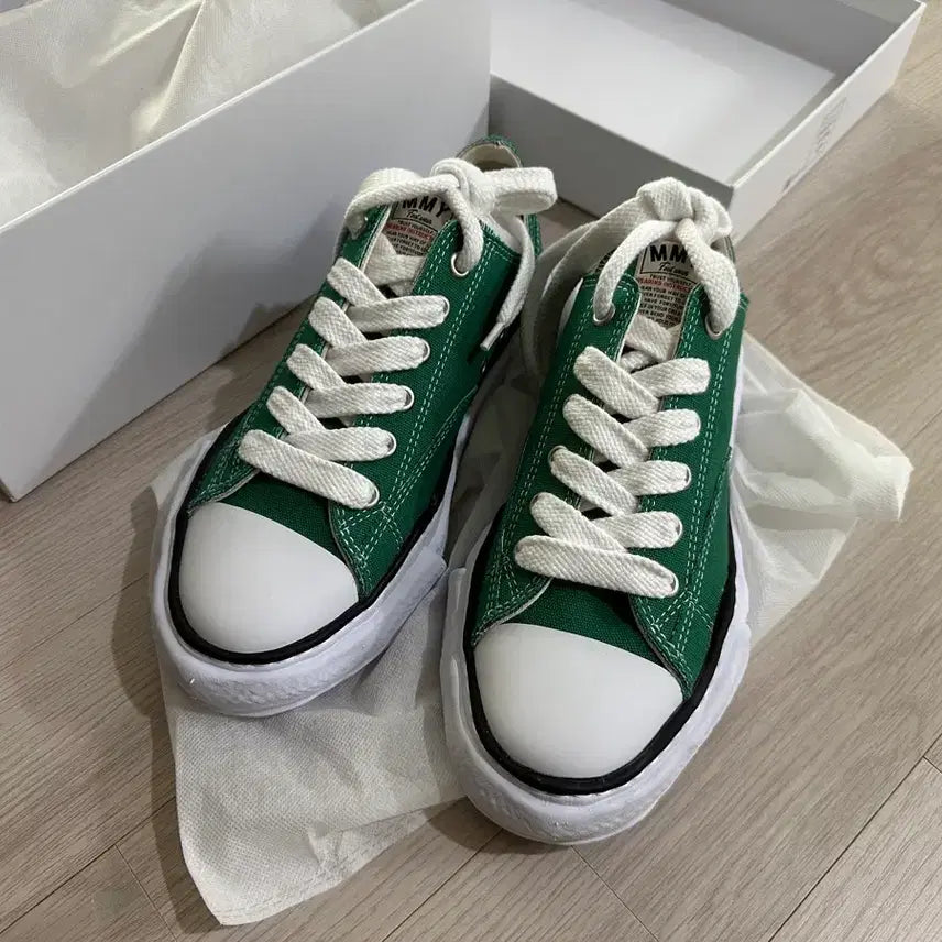 [BUNJANG] Maison MIHARA YASUHIRO Peterson Low Top Sneakers Green / [42, 새상품] 메종 미하라 야스히로 피터슨 그린