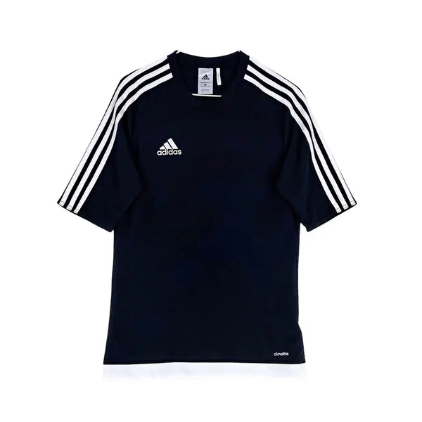 [BUNJANG] Adidas Men's Sporty Short Sleeve T-Shirt Dark Navy 95 / 아디다스 남성 스포티한 반팔티 95 다크네이비 00648