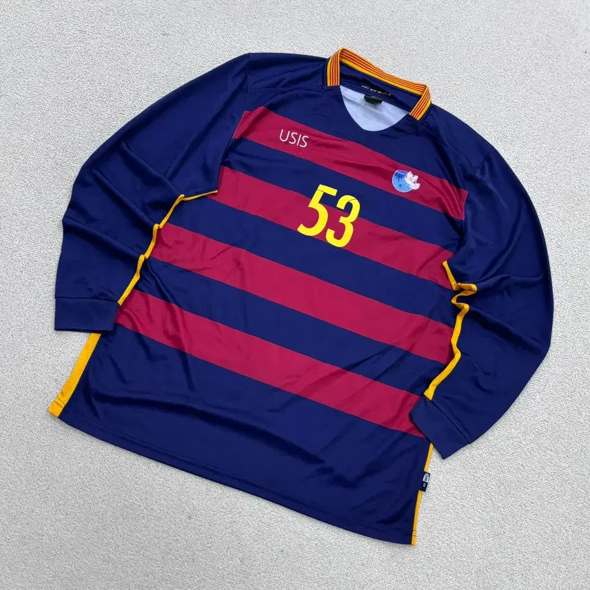 [BUNJANG] FC Barcelona Long-Sleeve Football Uniform Jersey 3XL / 3XL USIS 바르셀로나 축구 긴팔 유니폼 0706E2