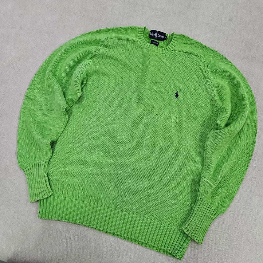[BUNJANG] Polo Ralph Lauren 90s Cotton Crewneck Knit Sweater / 90 폴로랄프로렌 코튼 크루넥 니트 스웨터 0709Y