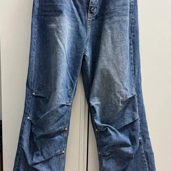 [BUNJANG] Picky Society Denim Wide Tuck Pants / 피키소사이어티 데님 와이드 턱 팬츠
