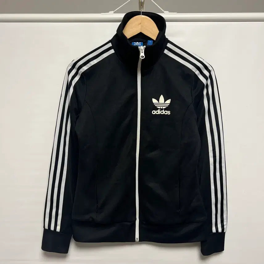 [BUNJANG] Adidas Europa Women's Black Track Top Jersey / [정품/90] 아디다스 유로파 여성용 블랙 트랙탑 져지