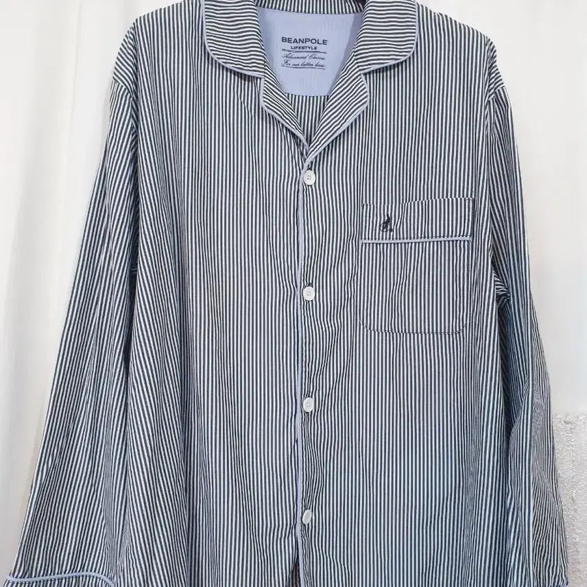 [BUNJANG] Beanpole Striped Nightwear Setup Size 77 (Large) / (셋업)빈폴  나이트웨어 스트라이프 셋업77사이즈 (라지)