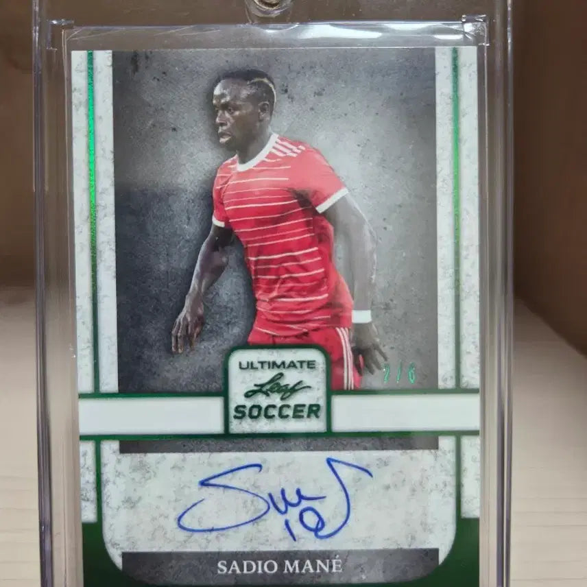[BUNJANG] Sadio Mané 2022 Leaf Metal Autograph Card #6 (Limited Edition) / 2022  리프메탈 사디오 마네 6한정 친필싸인 오토카드