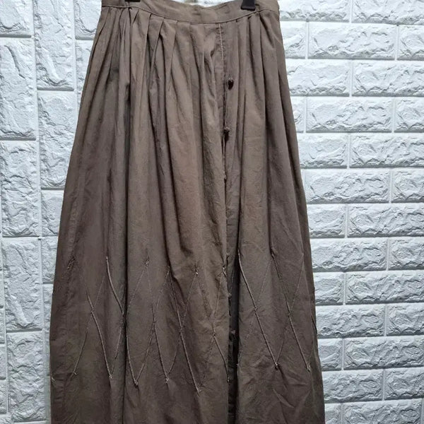 [BUNJANG] 100% Cotton Natural Dyed Long Skirt / 면 천연염색 롱 스커트