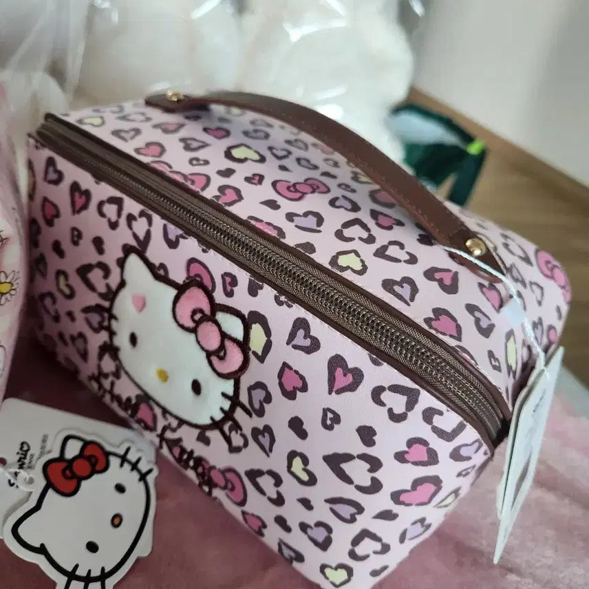 [BUNJANG] Kitty Leopard Square Pouch / 키티 레오파트  사각 파우치