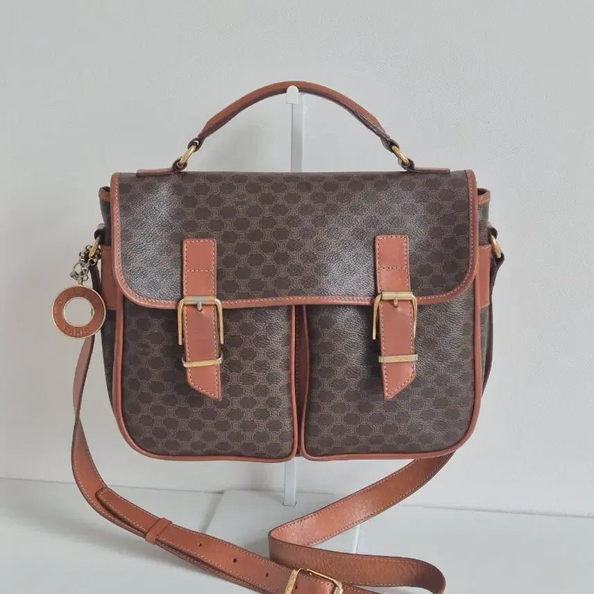 [BUNJANG] Celine Macadam Double Pocket Satchel Tote Crossbody Bag / 셀린느 마카담 더블 포켓 사첼백 토트백 크로스백