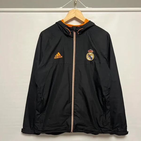 [BUNJANG] Adidas Real Madrid Training Windbreaker Black / [정품/105] 아디다스 레알마드리드 트레이닝 블랙 바람막이