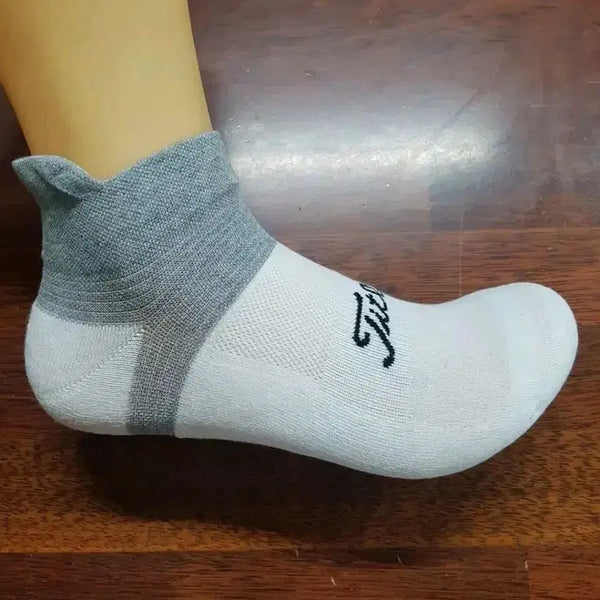 [BUNJANG] Titleist Men's Mid-Length Cushion Socks (Pack of 4) / 골프 이중쿠션 중목 양말 새상품