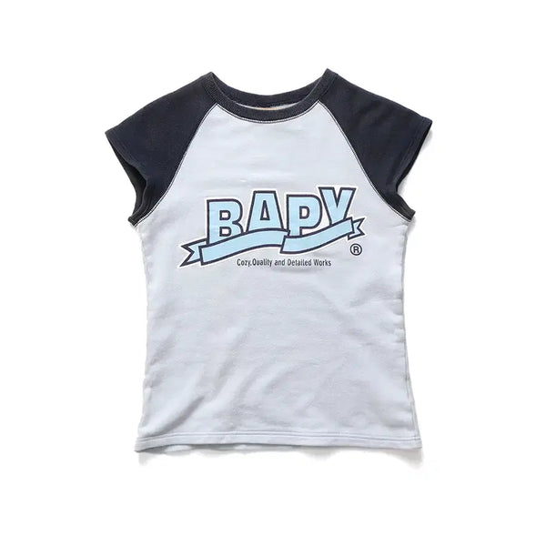 [BUNJANG] BAPY by A BATHING APE Raglan Sleeve Sweat Mini Tee / BAPY by A BATHING APE Sweat Mini Tee