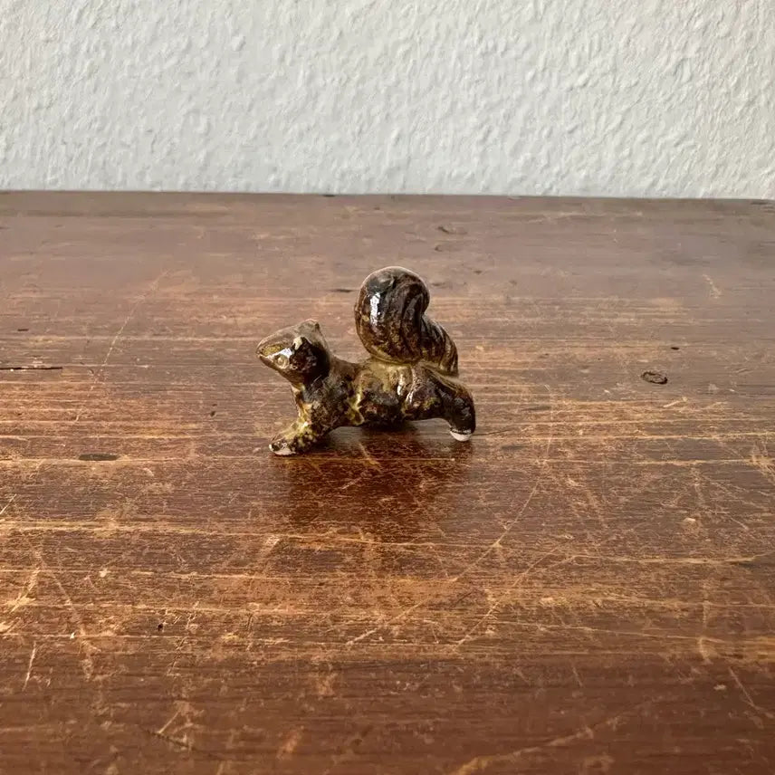 [BUNJANG] German Vintage Handmade Ceramic Squirrel Figurine / 독일)빈티지 도자기 다람쥐(핸드메이드)