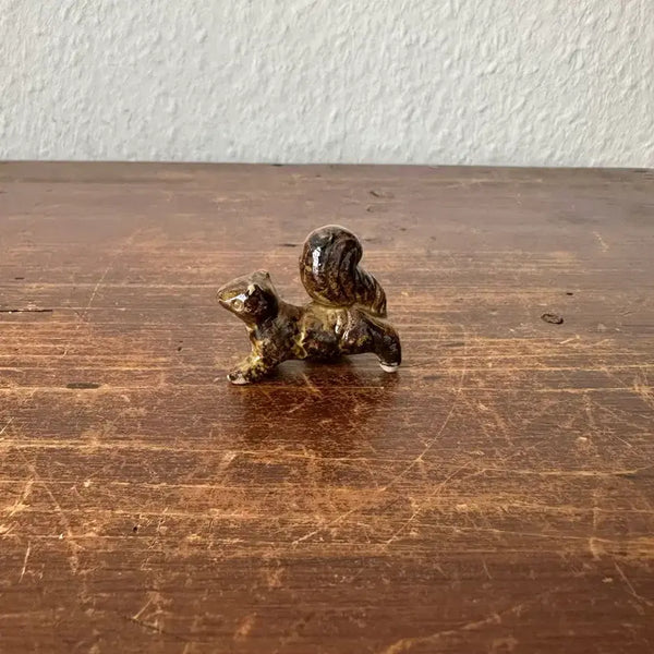 [BUNJANG] German Vintage Handmade Ceramic Squirrel Figurine / 독일)빈티지 도자기 다람쥐(핸드메이드)