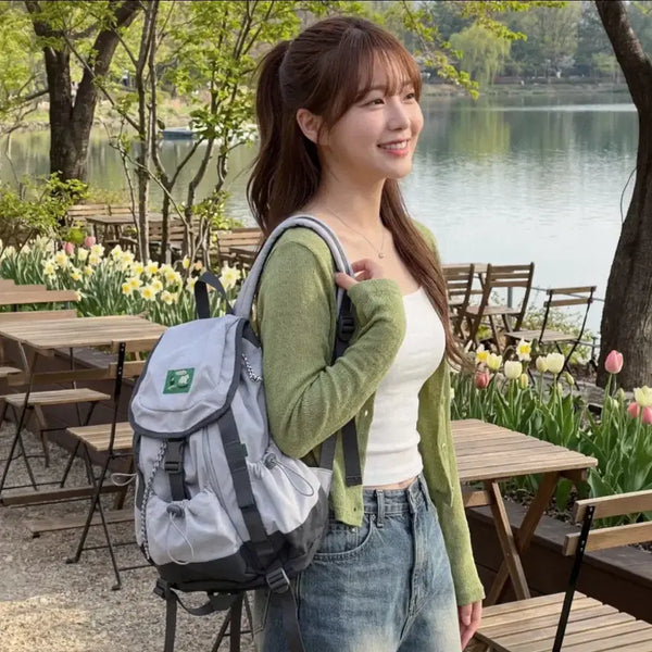 [BUNJANG] Parity Lucksack Limited Edition Ash Grey Mini Backpack / 패리티 럭색 한정판 애쉬그레이 미니 백팩
