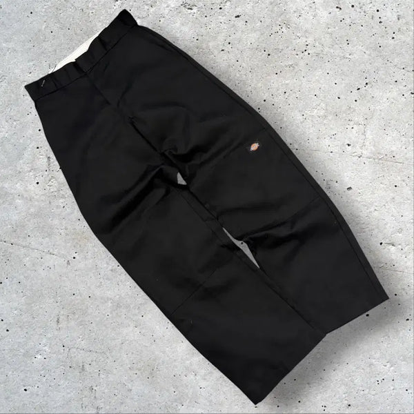 [BUNJANG] Dickies Black Double Knee Cotton Pants W28 L32 / [28x32] 디키즈 블랙 더블니 면바지 팬츠 E549