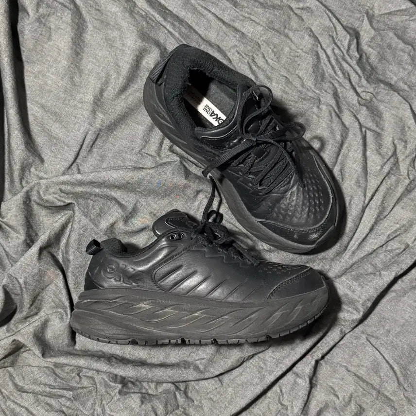 [BUNJANG] Hoka One One Women's Bondi SR Black Black Running Shoes Size 7 / HOKA ONE ONE Women's Bondi SR Sz 7(240)