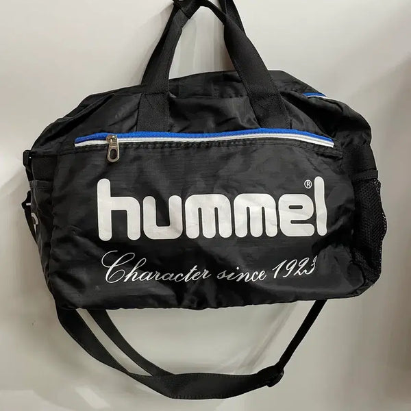 [BUNJANG] Hummel Black Sports Duffel Bag Boston Bag / [hummel] 블랙 스포츠 더플백 보스턴백 (FREE) 2.0