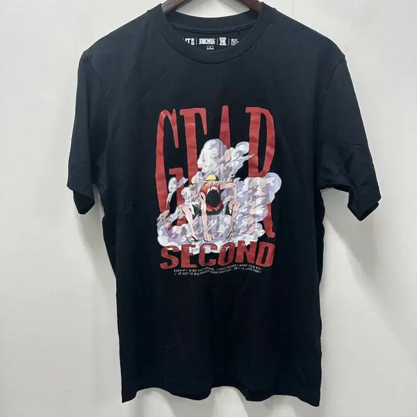 [BUNJANG] Uniqlo Collaboration Short-Sleeve T-Shirt Black / <만원빈티지 최저가>유니클로 원피스 콜라보 반팔티 블랙 100