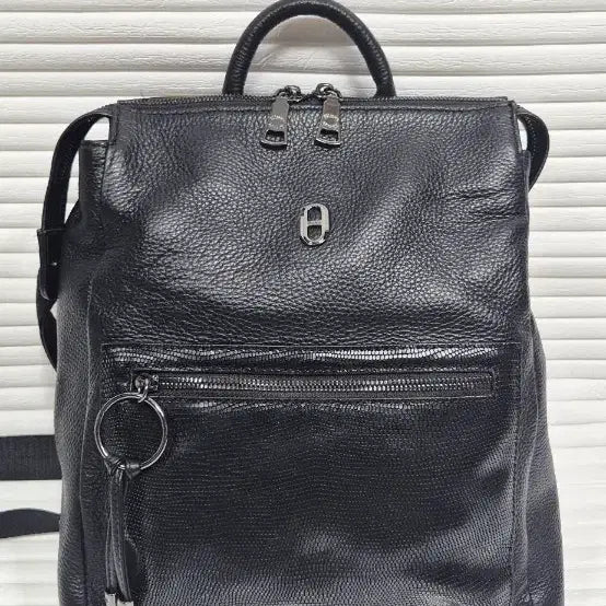 [BUNJANG] Elegance Cowhide Leather Backpack Black / 엘레강스 소가죽 백팩