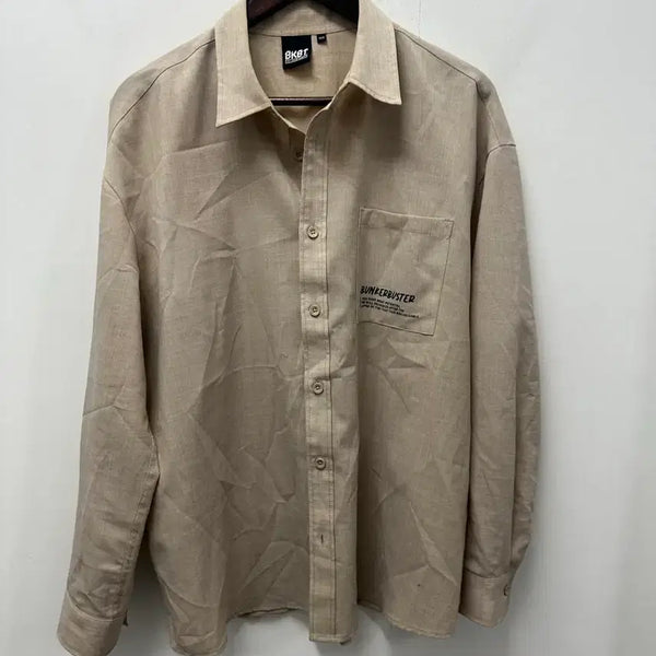 [BUNJANG] Bunker Buster Beige Shirt Size 100 / <만원빈티지 최저가> BUNKER BUSTER 셔츠 베이지 100