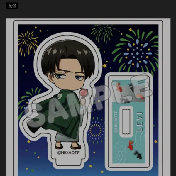 [BUNJANG] Attack on Titan Levi Acrylic Standee (Sealed) / [미개봉] 리바이 아크릴 정품