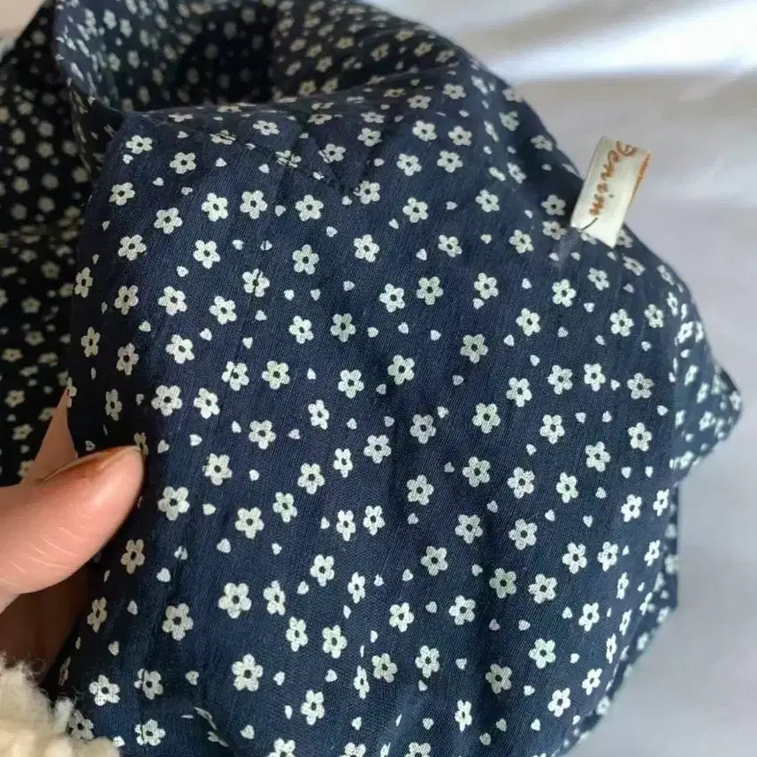 [BUNJANG] Denim Flower Pattern Shirt / 데님 플라워 패턴 셔츠