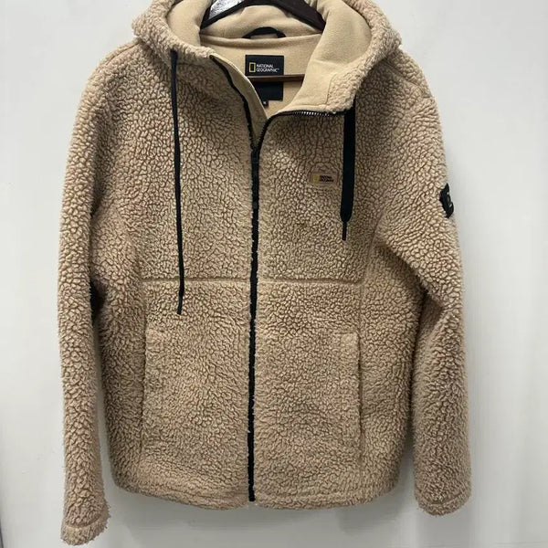 [BUNJANG] National Geographic Fleece Hooded Jacket 95 / <만원빈티지 최저가>내셔널지오그래픽 플리스 후드 자켓 95