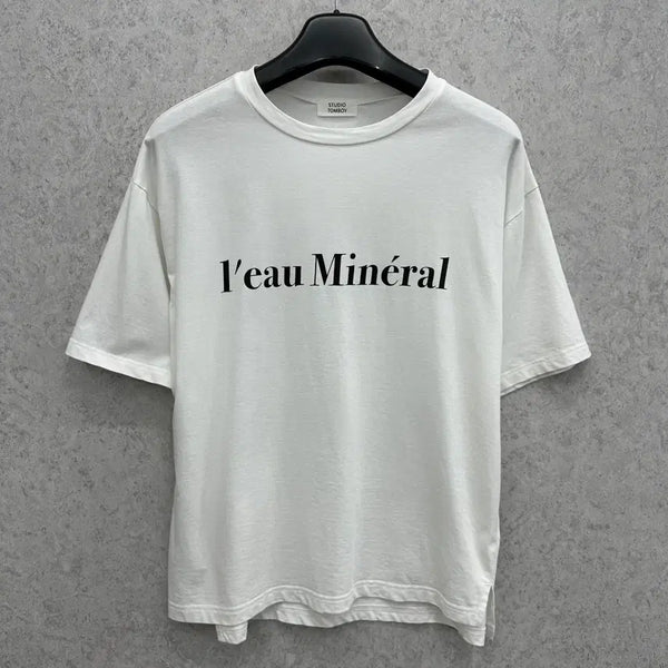 [BUNJANG] Studio Tomboy Women's Oversized Short Sleeve T-Shirt (Free Size) / FREE 스튜디오 톰보이 여자 오버핏 반팔 티셔츠