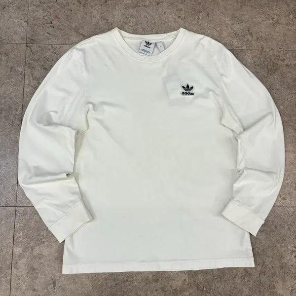 [BUNJANG] Adidas Long Sleeve T-Shirt White / 아디다스 긴팔 티셔츠 흰색 #csz675