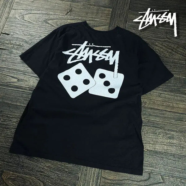 [BUNJANG] Stussy Dice Big Logo Oversized T-Shirt Black / 스투시 다이스 빅로고 오버핏 반팔티 블랙 P01879