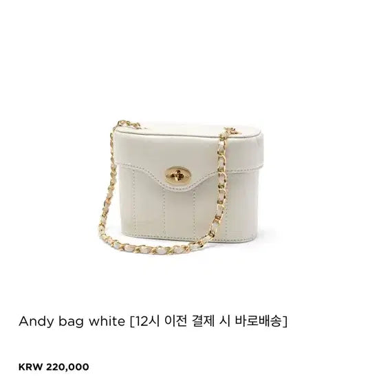 [BUNJANG] Cardinal Red Andy Bag White / 카디널레드 앤디백