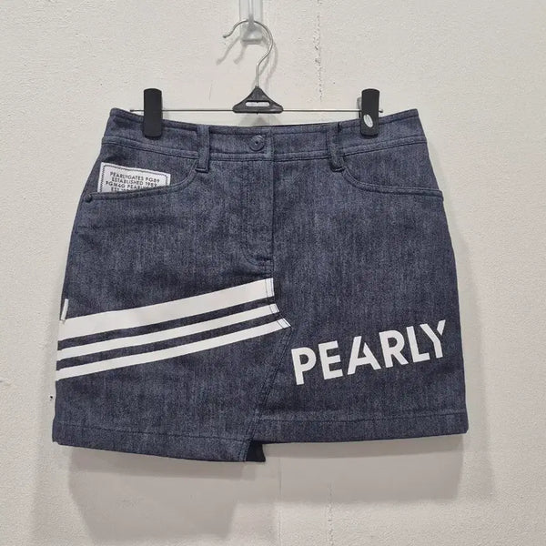 [BUNJANG] Pearly Gates Golf Denim Skirt Navy / [0] 파리게이츠 골프 데님 스커트 네이비