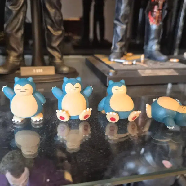 [BUNJANG] Snorlax 4 Types Figure Set / 애니 귀여운  잠만보 피규어 4종