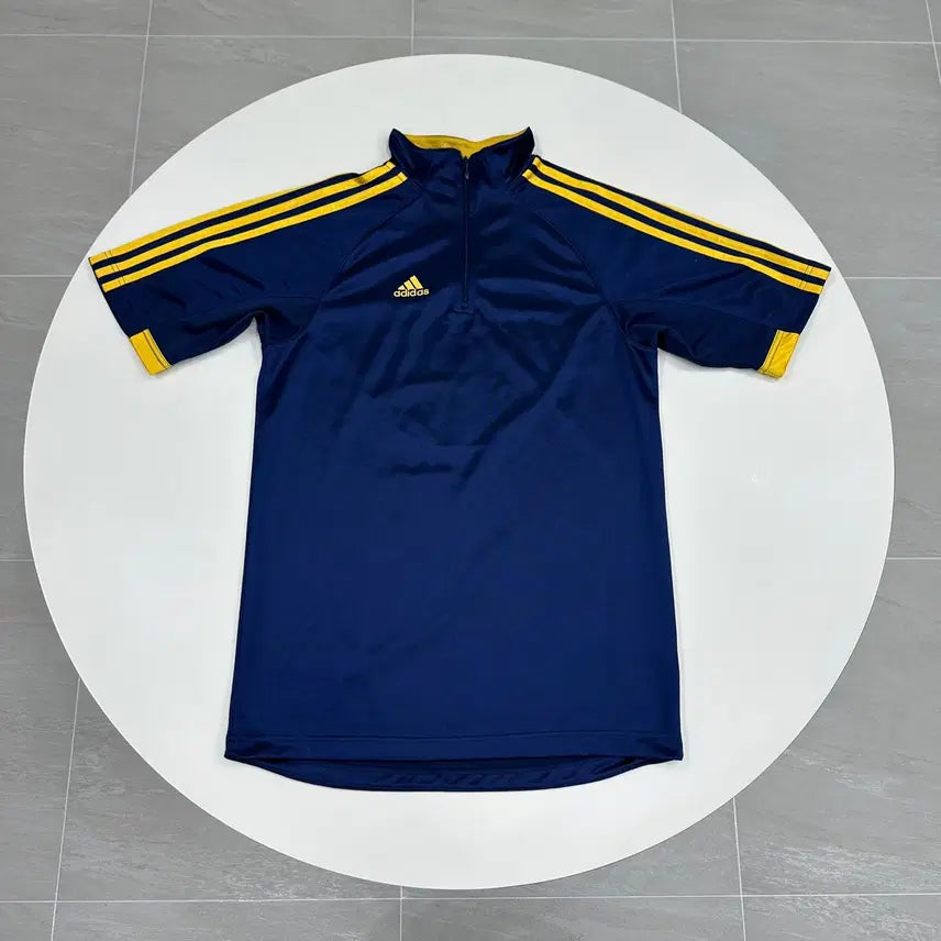 [BUNJANG] Adidas Velvet Vintage Half-Zip Training Top M (95) / 아디다스 벨벳 빈티지 트레이닝 탑  M 95