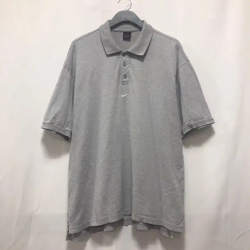 [BUNJANG] Nike Grey Short Sleeve Polo Shirt (XXL) / 나이키 반팔 카라티(XXL 110사이즈)