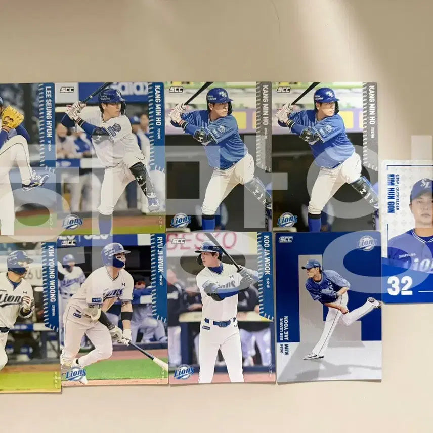[BUNJANG] KBO Samsung Lions Player Card Bundle Set / KBO 삼성 라이온즈 선수 카드 일괄 판매