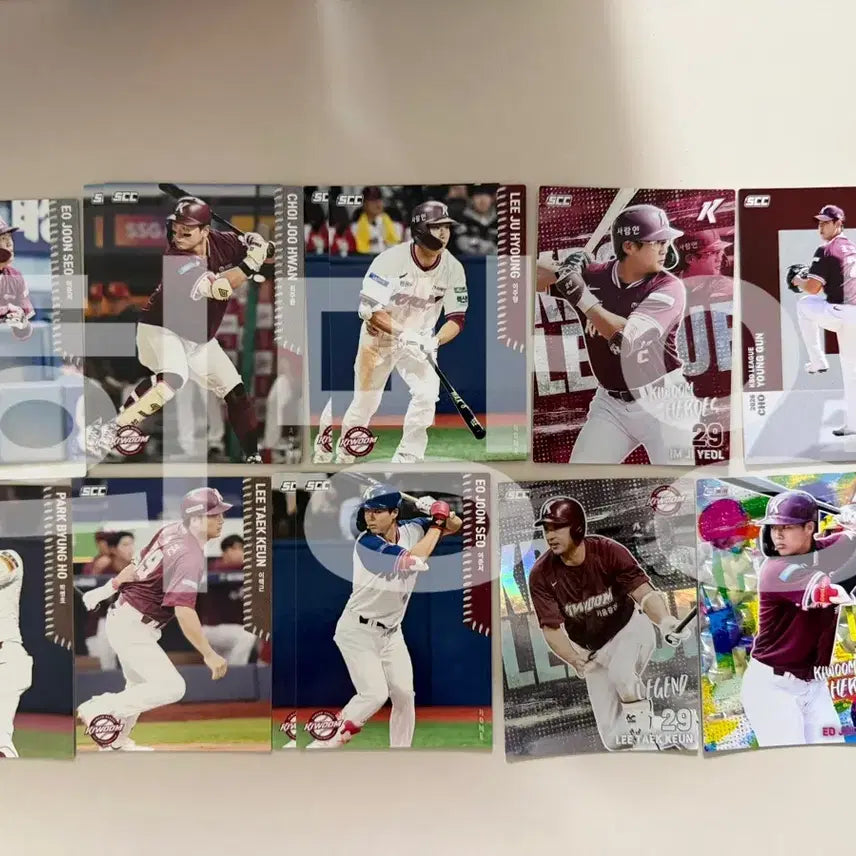 [BUNJANG] KBO Kiwoom Heroes Player Card Bundle Set / KBO 키움 히어로즈 선수 카드 일괄 판매