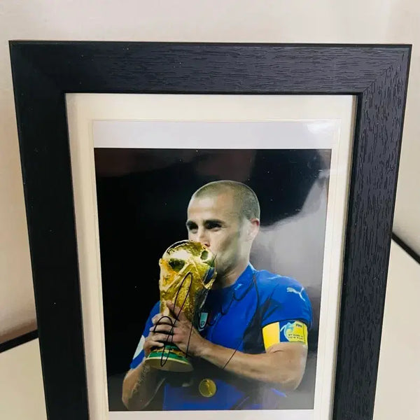 [BUNJANG] Fabio Cannavaro Autographed Framed Memorabilia / 축구선수 칸나바로 친필사인 액자