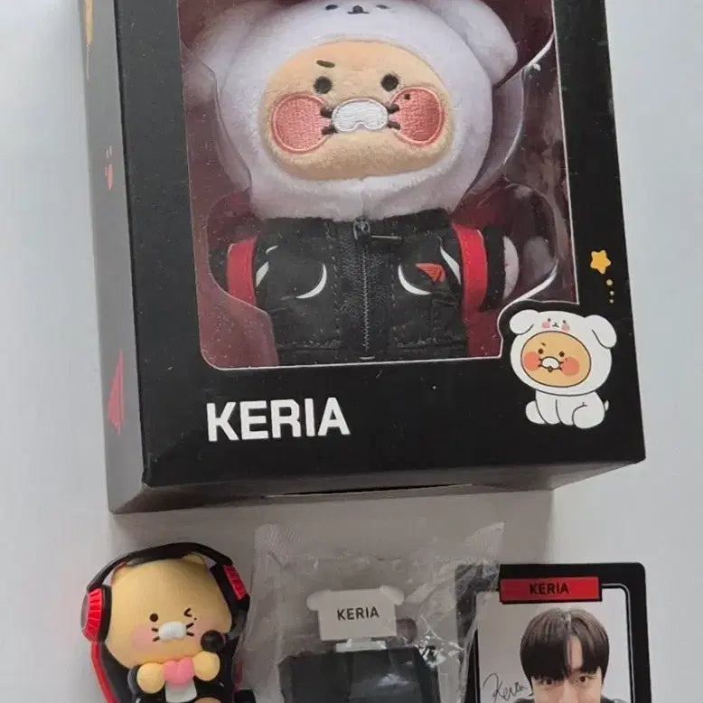 [BUNJANG] T1 Keria Photocard, Figure, and Plush Bundle / T1 티원 춘식이 인형 + 피규어 + 포카 케리아 keria 판매