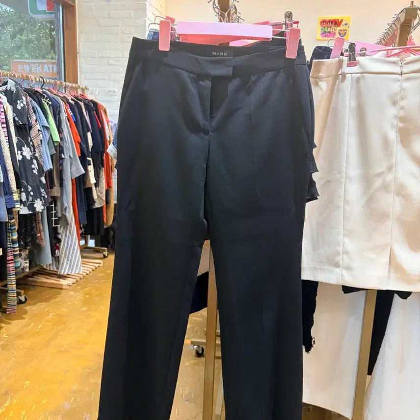 [BUNJANG] Mine by Handsome Black Slacks / 한섬 마인 블랙 슬랙스