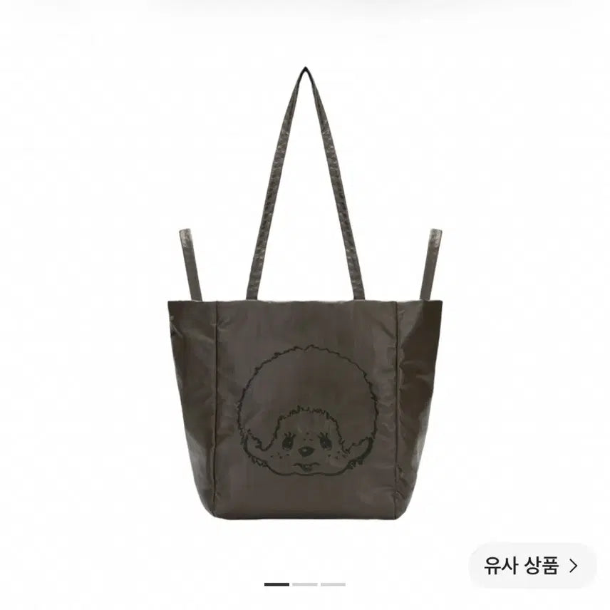 [BUNJANG] Joseph & Stacey Reversible Tote Bag Monchhichi Boy Khaki / 조셉앤스테이시 리버시블 토트백 몬치치 보이 카키