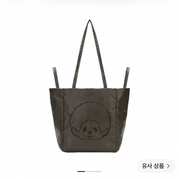 [BUNJANG] Joseph & Stacey Reversible Tote Bag Monchhichi Boy Khaki / 조셉앤스테이시 리버시블 토트백 몬치치 보이 카키