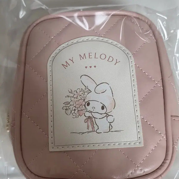 [BUNJANG] Sanrio My Melody Quilting Pink Pouch / [산리오] 마이멜로디 퀄팅 핑크 파우치