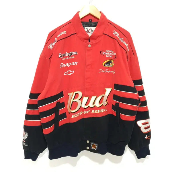 [BUNJANG] HASE x Budweiser Cotton Racing Jacket 2XL / HASE 하세 버드와이저 코튼 레이싱 자켓 2XL_i4363