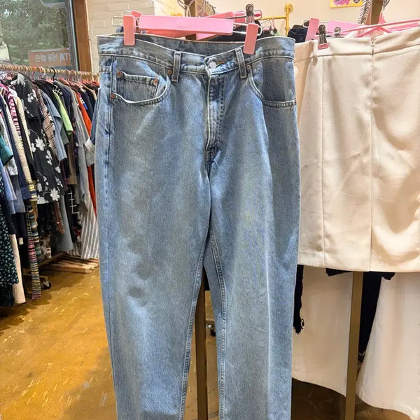 [BUNJANG] Levi's 550 Vintage Stripe Denim Pants / 리바이스 550 빈티지 스트라이프 데님 팬츠