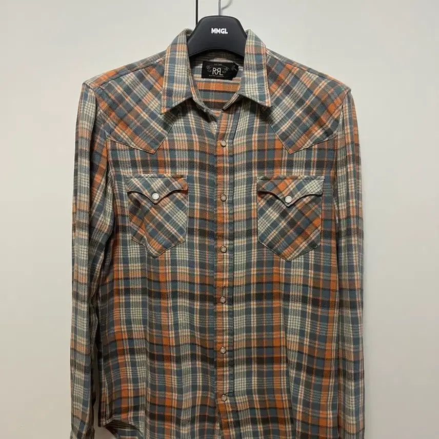 [BUNJANG] RRL Check Flannel Western Shirt / RRL 체크 플란넬 웨스턴 셔츠 M 판매합니다.