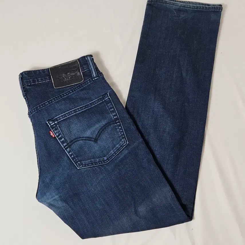 [BUNJANG] Levi's Black Patch Washed Denim Pants (34x34) / 리바이스 블랙패치 워싱 데님팬츠 청바지 진 밴딩 34 x 34
